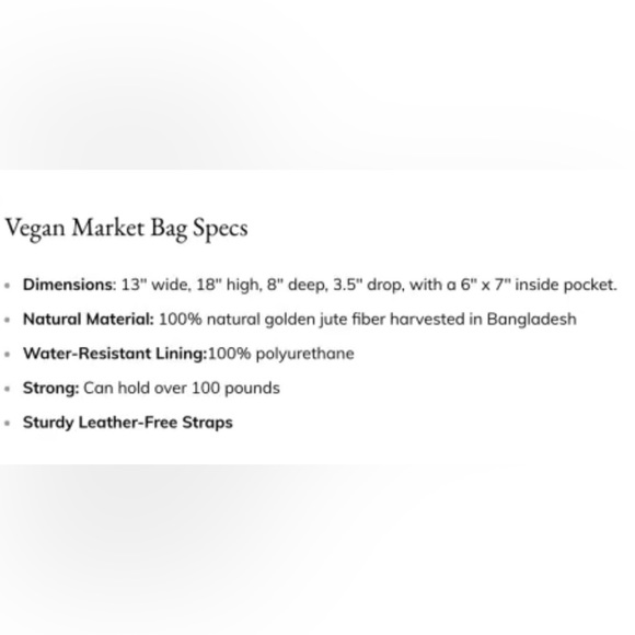 NWOT Market Bag - Picture 8 of 8